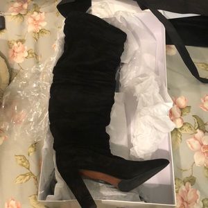 Over the knee black Steve Madden boots